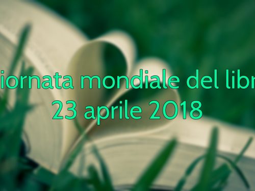 Giornata mondiale del libro – 23 aprile 2018
